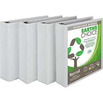 Samsill I08967 - Earths Choice Biodegradable View Binders, 2, 4pk
