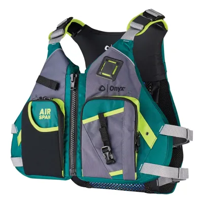 Onyx Outdoor 123200-400-060-23 - Onyx Airspan Angler Life Jacket - Green - XL/2X