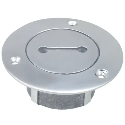 Perko 0528006CHR - Perko 1 Chrome Plated Pipe Deck Plate with Key