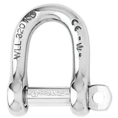 Wichard Marine 01207 - Wichard 14mm D Shackle - Non-Locking - 916