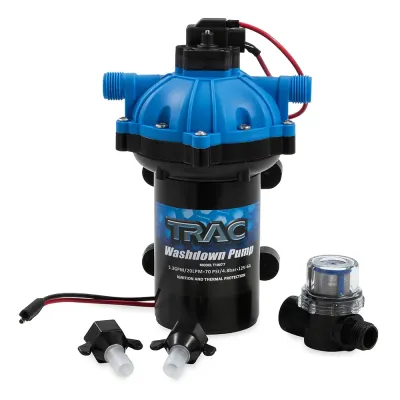 Trac Outdoors 69381 - TRAC Heavy-Duty 12V Washdown Pump for Marine & RV