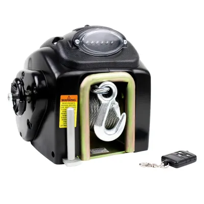 Powerwinch P55750-S - Powerwinch RC23 Trailer Winch with 20 Strap & Remote