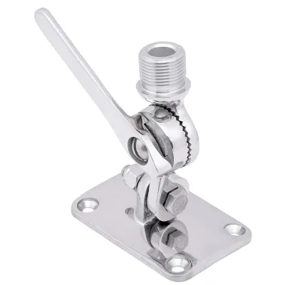 Whitecap S-1802C - 316 Stainless Steel Ratchet Antenna Mount - 15 Capacity
