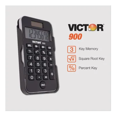 Victor Tech 1Y8110 - Victor 10-Digit Compact Scientific Calculator - Protective H