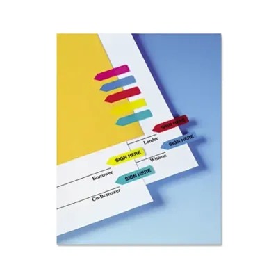 REDITAG CORPORATION A7072020D - Redi-Tag Sign Here Mini Arrows - 126 - 1.25 x 0.31 - Arrow -