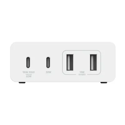 Belkin WCH010DQWH - WCH010DQWH - BOOSTCHARGE PRO 4-PORT GAN CHARGER 108W - 4-POR