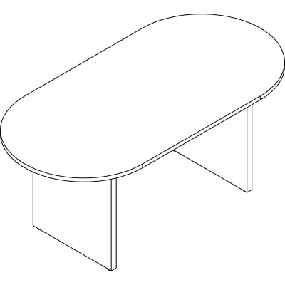 Lorell LLR PT7236GE - Lorell Prominence Racetrack Conference Table - 72 x 36 x 29 
