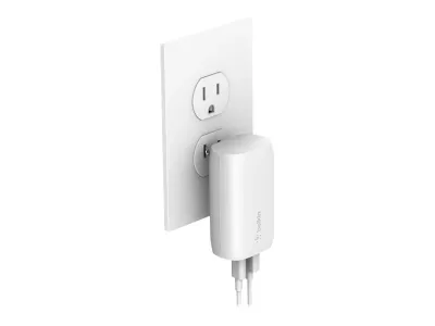 Belkin WCB007DQWH - DUAL WALL CHARGER WITH PPS 37W