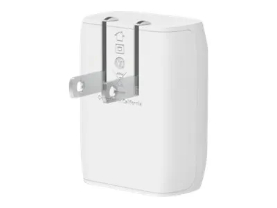 Belkin WCA006DQ1MWH-B5 - Compact 20W USB-C PPS Wall Charger with 1M Cable - White
