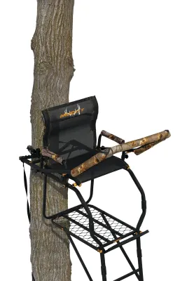 ALCOHAWK MUDMLS1300 - Muddy Huntsman Deluxe Ladder Stand - 1 Man - 17 ft