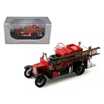 Signature Models 32313rbk - 1926 Ford Model T Fire Engine Red and Black 132 Diecast Mode