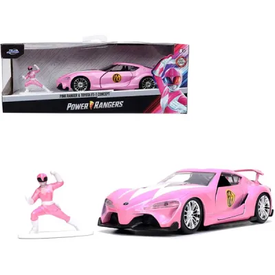 Jada Toys 33079 - Toyota FT-1 Concept Pink Metallic and Pink Ranger Diecast Fi