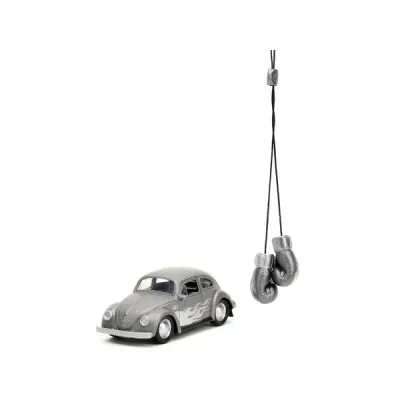 Jada Toys JA34235 - 1959 Volkswagen Beetle Gray Metallic with Silver Flames and 