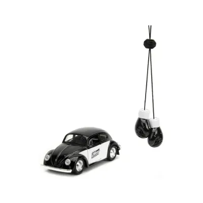 Jada Toys 34233 - 1959 Volkswagen Beetle Punch Buggy Black and White and Boxin