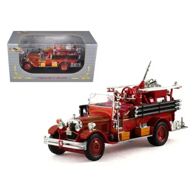 Signature Models 32380 - 1931 Seagrave Fire Engine Truck Red 132 Diecast Model by Sig