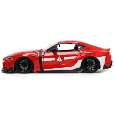 Jada Toys JA33679 - 2020 Toyota Supra Red with Graphics and Miriya Sterling Diec