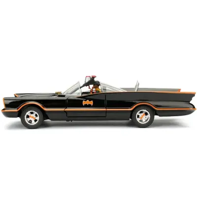 Jada Toys 30873 - Model Kit Classic Batmobile Black with Batman Diecast Figure