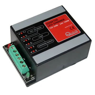 Quick FASP093CA2L1A00 - ZDIM100 LED Dimmer - 10-30V DC - Up to 50W on 12V & Up to 10