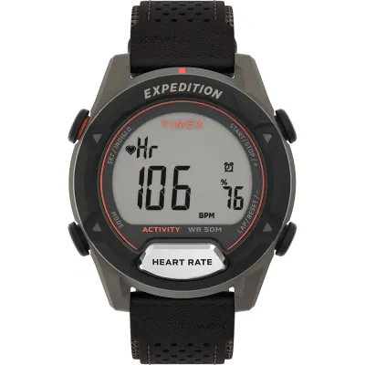 Timex TW4B27100 - Timex Expedition Trailblazer Smartwatch - Brown ResinLeather