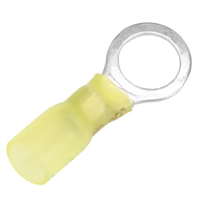 Pacer Group TE10-38R-25 - 12-10 AWG Heat Shrink Ring Terminals - 38 Stud - 25 Pack