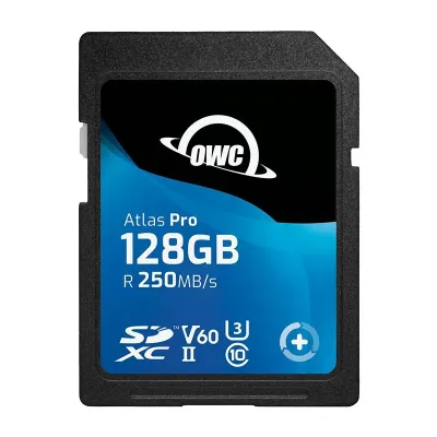 OWC OWCSDV60P0128 - OWC, 128GB Atlas Pro, SDXC V60 UHS-II Memory Card