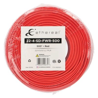 ETHEREAL 22-4-SD-FWR-500 - 22 GGE 500FT CABLE RED