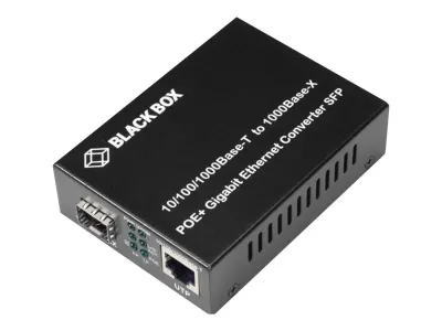 BLACK BOX CORPORATION LGC215A-R2 - EASILY CONVERT 101001000BASE-T TO 1000BASE-X 802.3AFAT. POE 