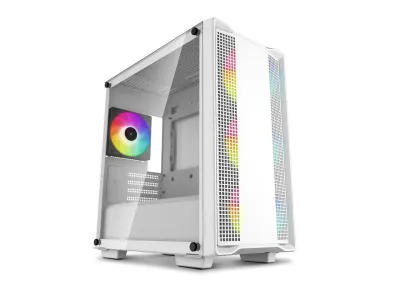 DEEPCOOL R-CC360-WHAPM3-G-1 - DEEPCOOL CC360 M-ATX WHITE AIRFLOW CASE