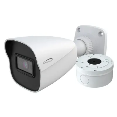 Speco Technologies O4B9 - Speco 4MP AI Bullet IP Camera with Junction Box
