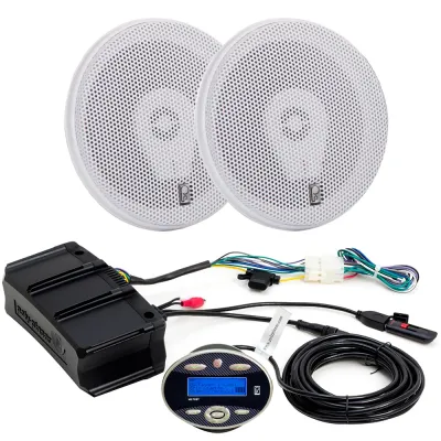 Poly-Planar ME70BTW8505W - Marine Amplifier and Speaker Combo - ME70BT & MA-8505W