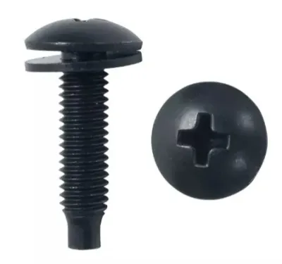 LOWELL MANUFACTURING 0181-1078 - Hardware-10-32 Phillips Truss Head Screws, Pilot Point, Blk,