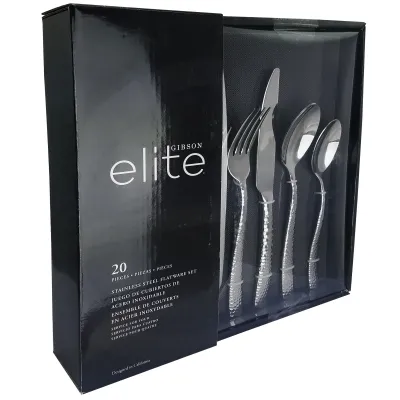Gibson 111949.2 - Gibson Elite Ambassador 20 Piece Stainless Steel Flatware Se