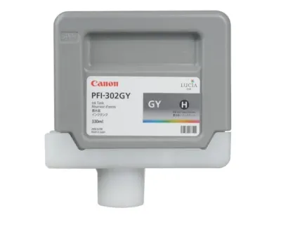 CANON 2217B001AA - Canon PFI-302 Gray Ink Tank - 330 ML Cartridge
