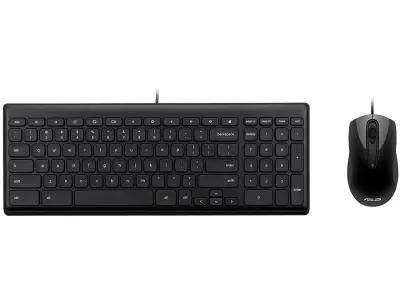 ASUS CHROME WD US KBMS - ASUS Wired Chrome OS Keyboard and Mouse - keyboard and mouse