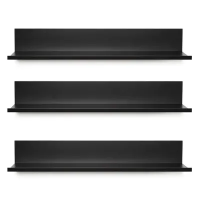 HANGMAN PL3K-16-B - 3PK 16IN PHOTO LEDGE BLK