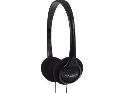 Koss 192592 - KOSS KPH7 Compact Travel Headphones - Black