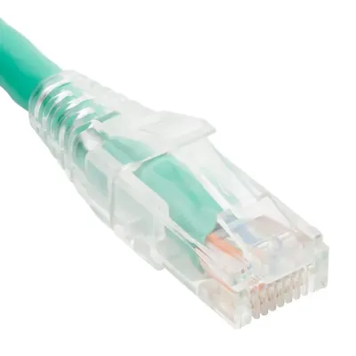 Cablesys ICC-ICPCSW01GN - PATCH CORD- CAT 6- CLEAR BOOT-1-10PK-GN