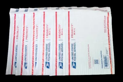 USPS PS00001000016 - Priority Mail padded flat rate USPS envelopes with USA stick