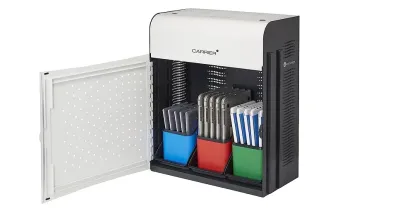 LOCK N CHARGE TECHNOLOGIES NWMPC-753010025-08 - LocknCharge 15 Slot Charging Station - GreyWhite - Model 101