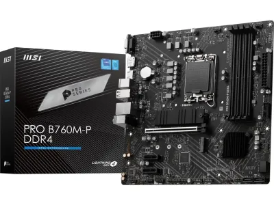 MSI B760MPD4 - MSI PRO B760M-P DDR4 Micro ATX Motherboard - LGA 1700