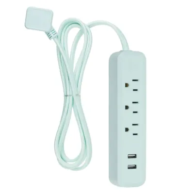 Globe Electric Co 78255 - 6FT 3OT 2USB DS PW SP MNT