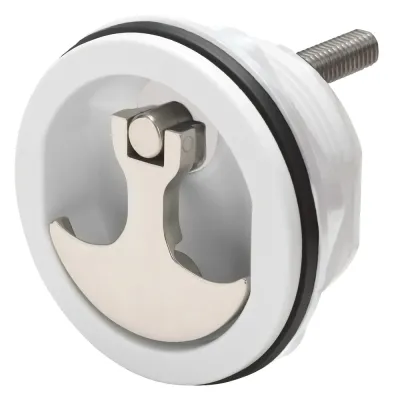 Whitecap 6230WC - Non-Locking Compression Handle - White NylonStainless Steel