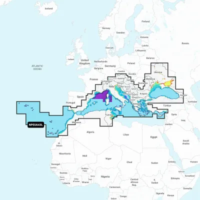 Navionics 010-C1351-40 - Navionics NPEU643L - Mediterranean & Black Sea - Navionics P