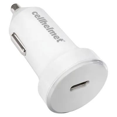 CELLHELMET CAR-PD-25W-W - 25W PD CAR PLUG USB-C WHT
