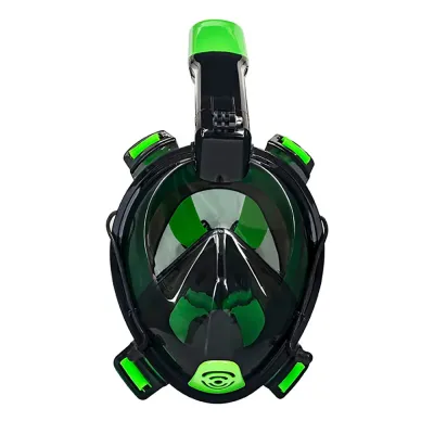 Aqua Leisure DPM17478LBLC - Aqua Leisure Frontier Full-Face Snorkeling Mask - Adult Sizi