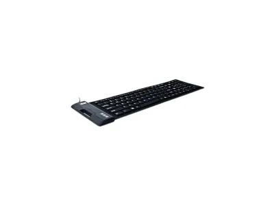 Adesso AKB-222UB - SLIMTOUCH 222 ANTIMICROBIAL WATERPROOF FLEX KEYBOARD (COMPAC