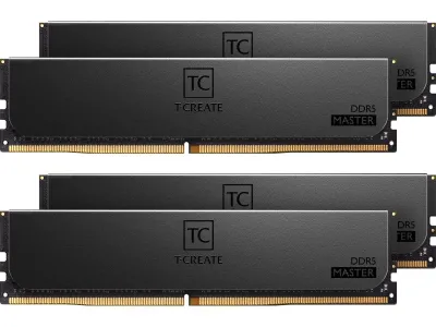 Team Group Inc CTCMD564G6400HC32AQC01 - T-CREATE MASTER(BK) DDR5 R-DIMM 64GB(16GBX4) 6400 CL32-39-39