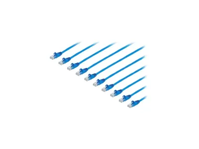 STARTECH N6PATCH6BL10PK - StarTech 6ft Blue CAT6 Ethernet Cable - 10 Pack