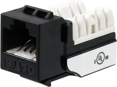 Wavenet WAV-6EKSJBK-25PK - CAT6 JACK BLACK 25 PACK