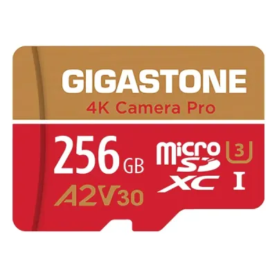 GIGASTONE GS-2IN1-4KA2V30-256GB-R - 256G CAM PRO MICROSDXC